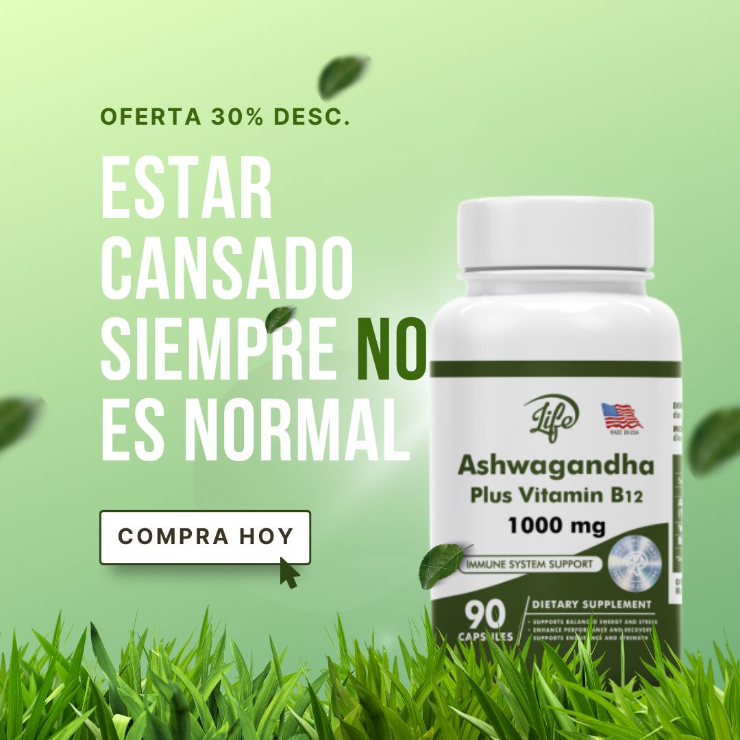 Ashwagandha + B12 X 90 Cápsulas
