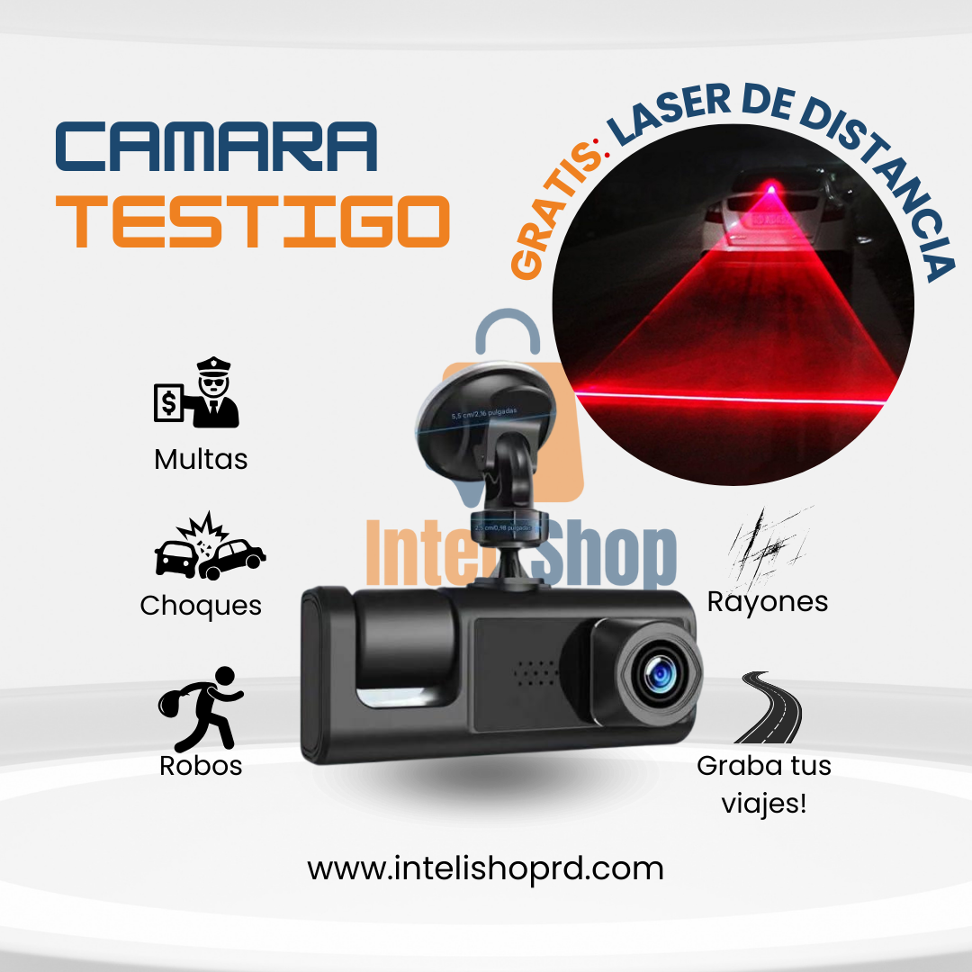 Cámara de Seguridad para Auto + GRATIS 1 laser de distancia Anti-choque