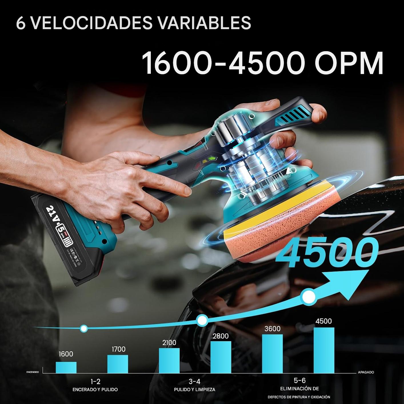 ⭐ Pulidora Inalámbrica + GRATIS 1 SOPORTE PARA CELULAR ⭐