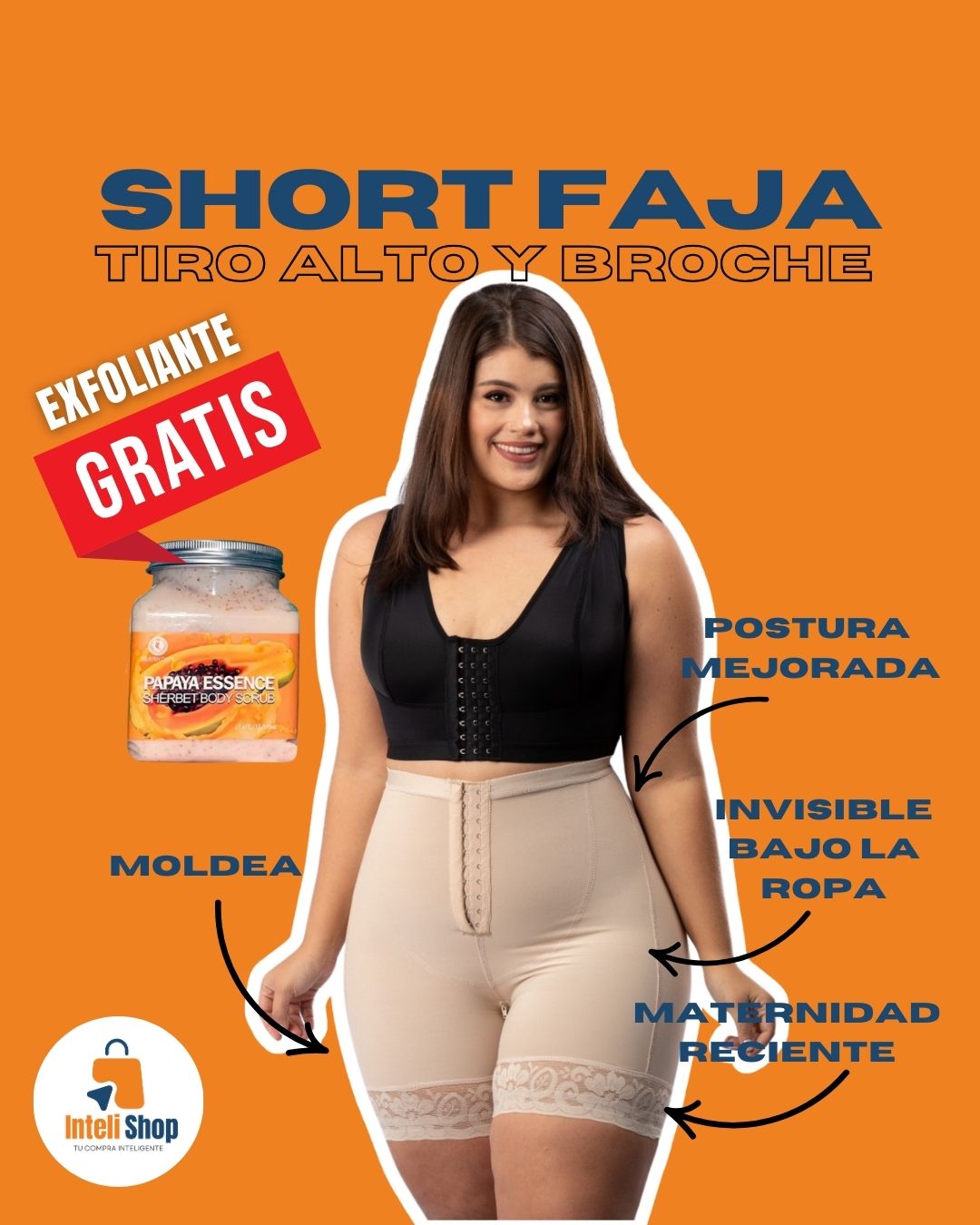 Faja Short Colombiana Tiro Alto
