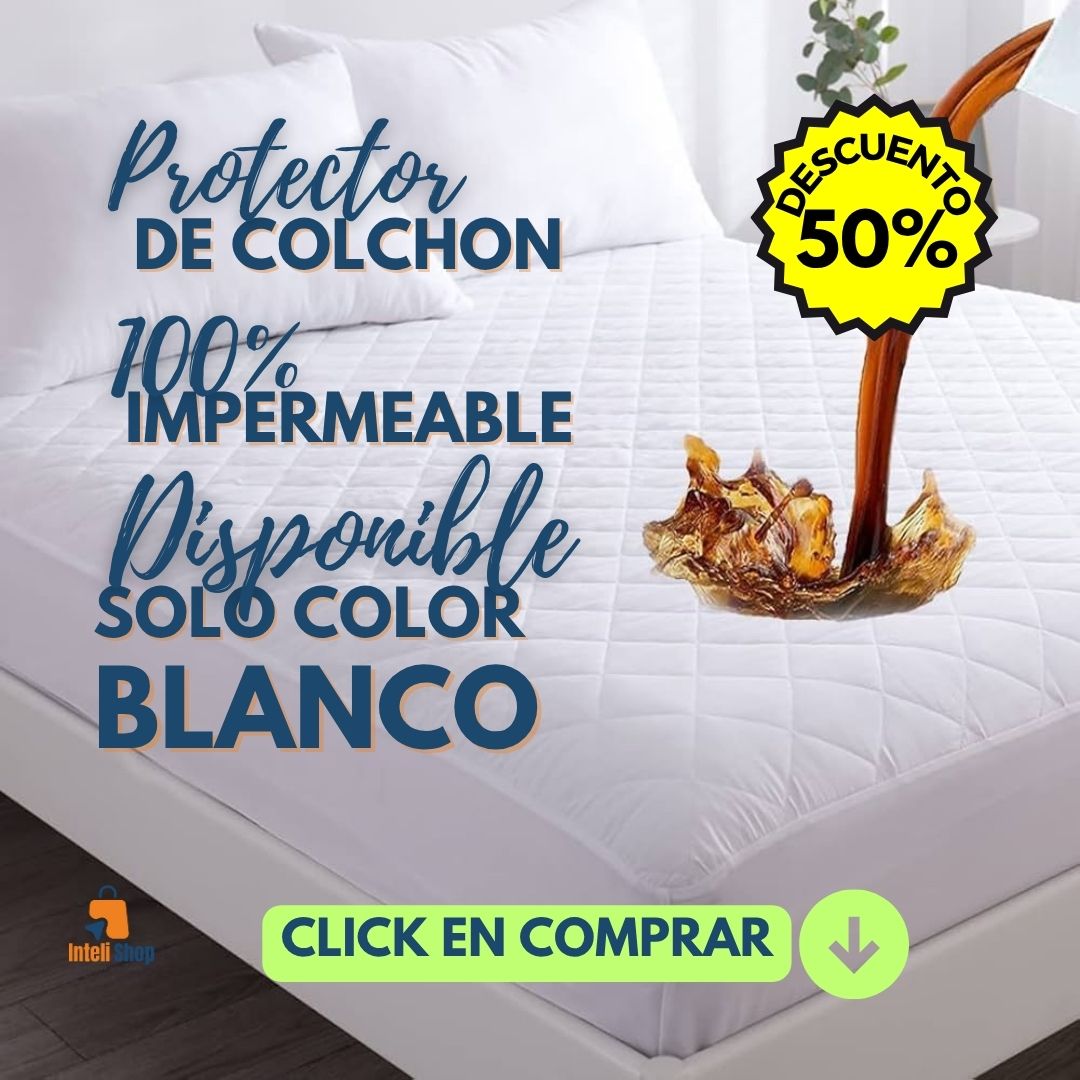 Protector de Colchon Impermeable BLANCO⭐⭐