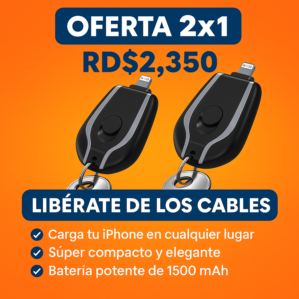 Cargador Llavero para Iphone ❗NO TIPO C❗