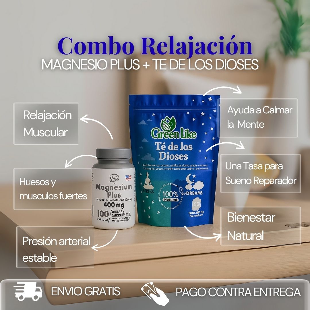 Kit Relajación Profunda: Magnesio + Te de los Dioses
